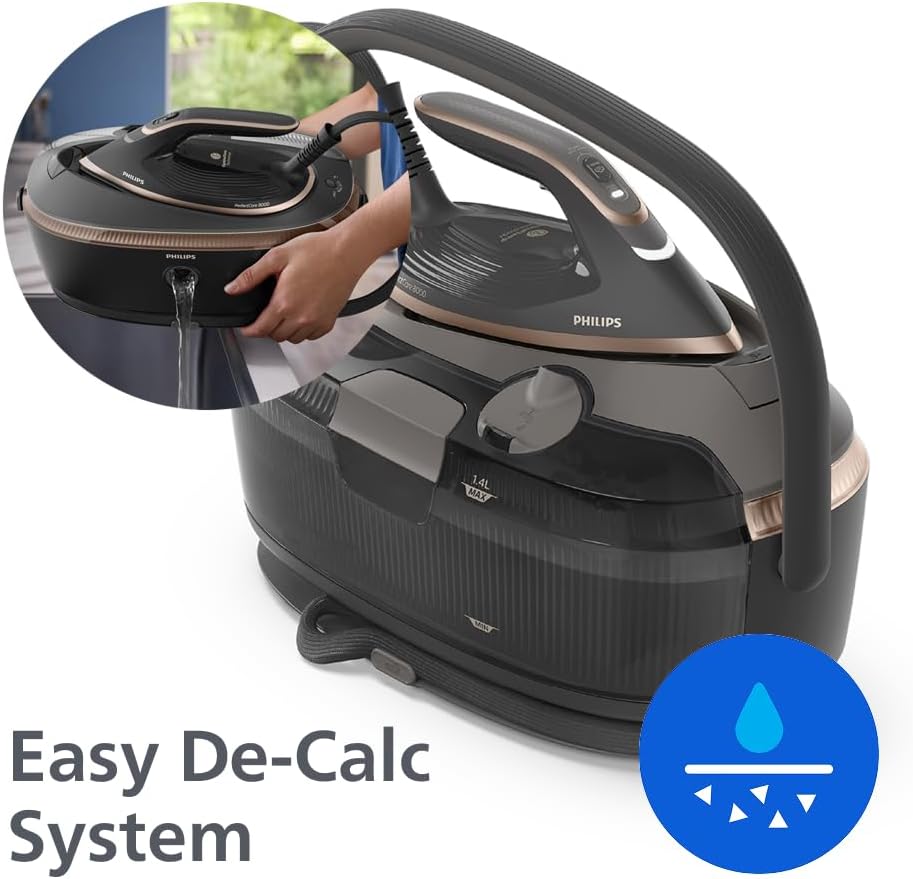 Philips PerfectCare 8000 Series Dampfbügelstation – 215g Dauerdampf, 750g Dampfstoss + Geschenk 🎁